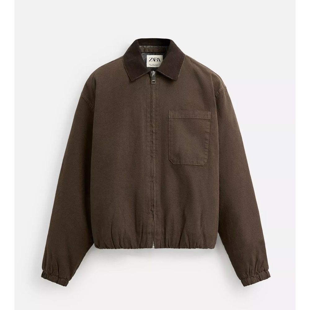 NEVER WORN- Men’s Zara Brown Utility Spring Jacket